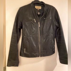 Michael Kors black leather jacket
